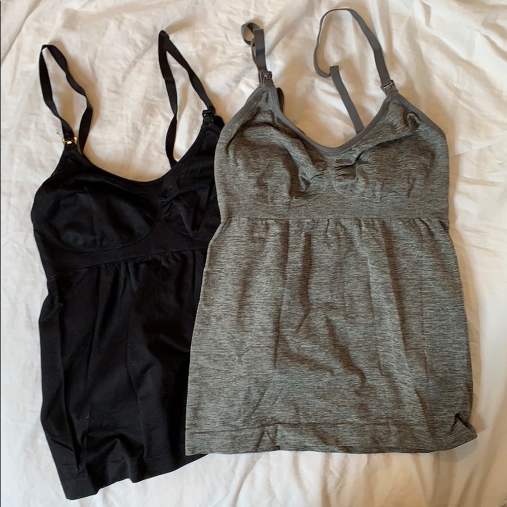 2 x Small Rosie Pope Seamless Nursing Tanks